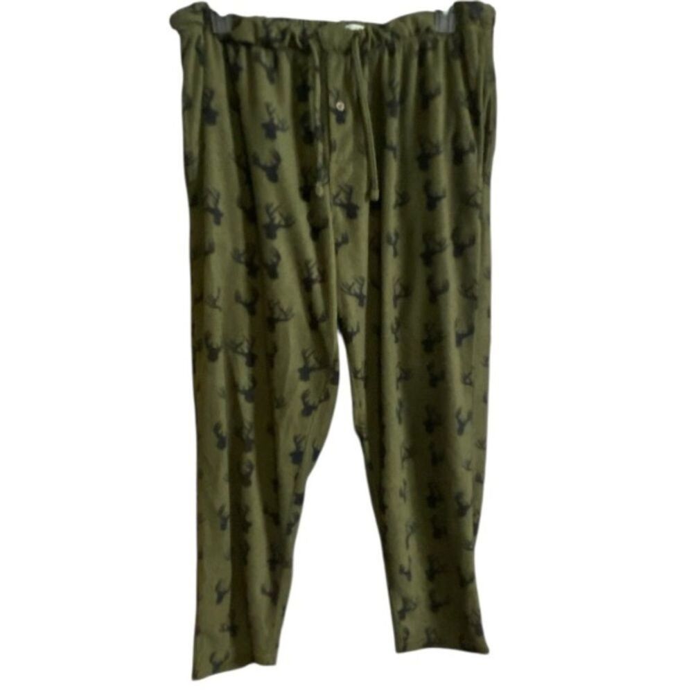 Buckhorn River Deer Antler Lounge Pant Men XL Deer Hunting Sleepwear Has Pockets